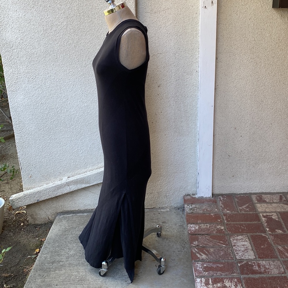 DKNY Pure from Bloomingdale’s black lyocell blend dress w/overlay slits on sides - Picture 6 of 15